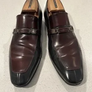 Mezlan 1968‎ burgundy slip on 8 Mezlan Burgundy Crocodile Shoes Men Plain Toe Anderson main image 3